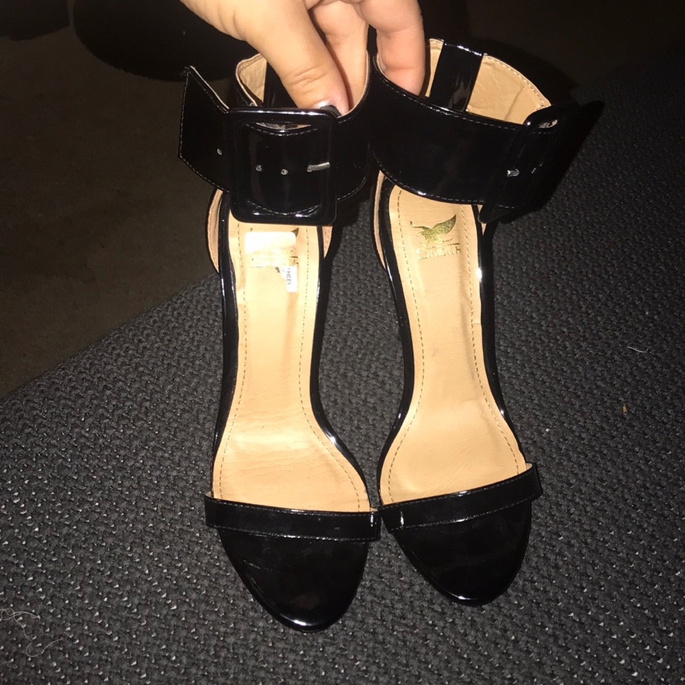 Shiekh Black Ankle Strap Sexy Heel